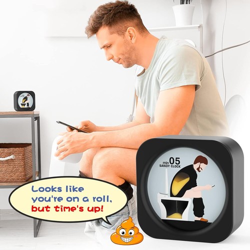 Gag Geschenke für Männer - Lustige Toilette Sand Timer Kacke Geschenk - Bild 6 von 7
