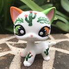 Short Hair Cat, Cactus Kitty, Hand Painted, Mini Pet Shop with free accessories