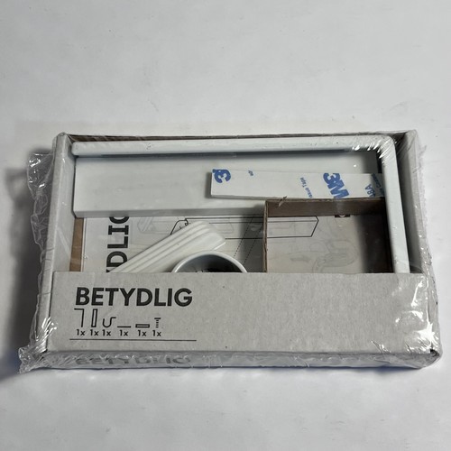 IKEA Betydlig White Curtain Rod Bracket Holder