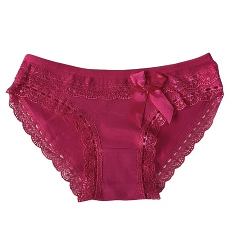 LOT NEW 5 Women Bikini Panties Brief Floral Lace Cotton Underwear Size M L XL - Picture 35 of 101