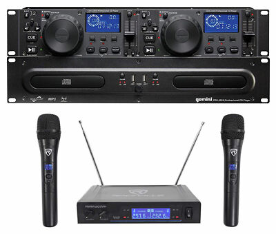 Gemini CDX-2250i DJ Dual Two Deck CD/MP3 Media Player+Dual