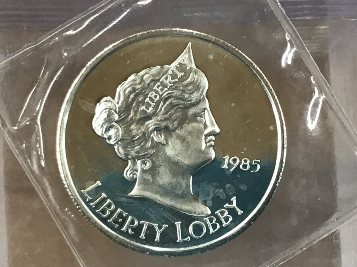 1985 Liberty Lobby One Silver Eagle One Ounce Silver Art Medal