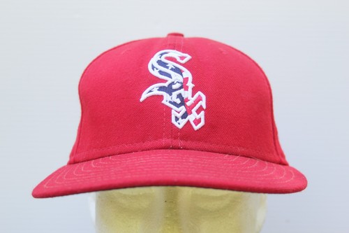 Chicago White Sox on field 4th July Red 59FIFTY Cap Hat Size 7 1/4 Cool Base