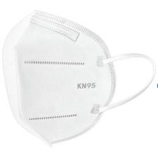 White KN95 Face Mask 5 Layer Protection 95 Disposable Respirator. Pk Of 1000