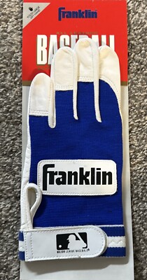 Gant De Baseball Franklin Player Classic Batters - Jeunesse Taille L, Bleu/blanc, Main Gauche