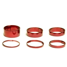 1-1/8" OMNI Racer WORLDS LIGHTEST Alloy Headset Spacer Set 2,3,5,10,15,20mm RED