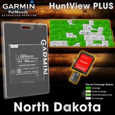 Garmin HuntView PLUS Mappa NORTH DAKOTA - MicroSD Birdseye Immagini Satellitari 24K