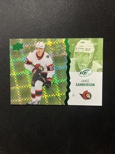 23-24 UD Ice Hockey Green Parallel 72 Jake Sanderson