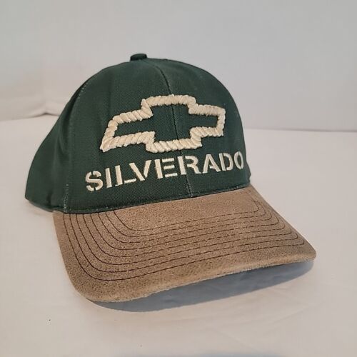 Rare Vintage Chevy Chevrolet Silverado Hat Adjustable Back Rope Hat Pickup USA - Afbeelding 1 van 5
