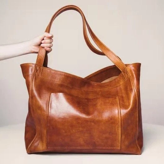 Extra large soft hot sale leather tote bags