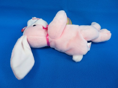 PINK BUNNY RABBIT 🐰 plush EGGERTON soft toy TY BEANIE BABIES VINTAGE 2003 - Picture 4 of 7