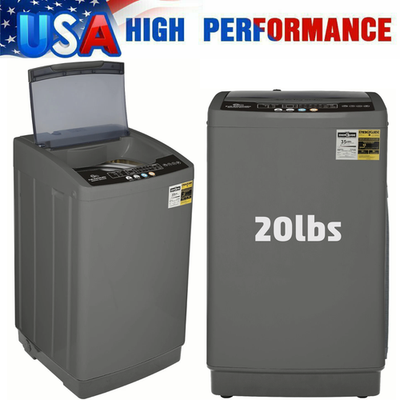 #ad 20 15.6lbs Full Automatic Washing Machine Compact Laundry Washer w Drain Pump💨 $172.99