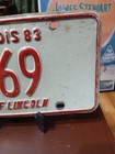 1983 Illinois Dealer IL License Plate DL 2569   Single Plate — photo 5