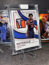 Julius Randle 2022-23 Panini Immaculate Materials Red ICM-JUL #/25 3 COLOR PATCH