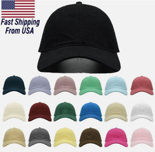 Solid Plain Baseball Cap Trucker Camo Blank Hat Ball Men Women Adjustable VC