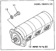 Takeuchi TB21 Excavator Triple Hydraulic Pump 19020-07800
