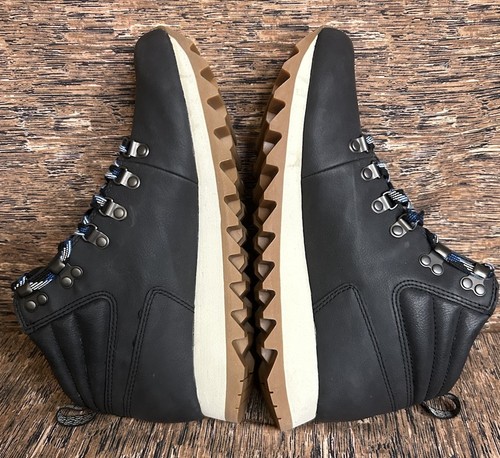 Merrell Alpine Hiker Hiking Trail Lace Up Boots Black Faux Leather Women’s 9.5 - Picture 12 of 14
