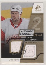 2008 SP Game Used Edition Authentic Fabrics Dual Gold 12/50 Tomas Holmstrom 01qm
