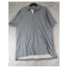 Johnnie-O Men's Grey Performance Golf Polo Shirt XL Lightweight