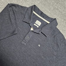 Rag & Bone Polo Shirt Mens XXL Gray Standard Issue Jersey Knit Logo Casual