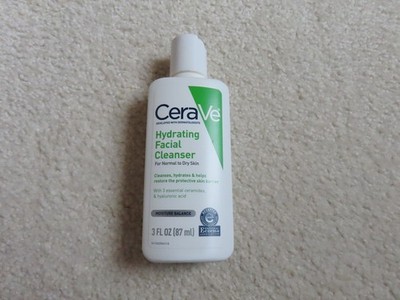 Set of Two (2) CeraVe Hydrating Facial Cleansers for Normal/Dry Skin 3 fl oz