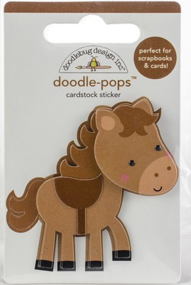 Doodlebug Doodle-Pops 3D Stickers-Giddy Up DP5860