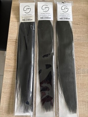Global Extend Echthaar 35 cm, Bondings schwarz- neu OVP
