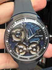 Accutron Electrostatic Accutron DNA 2ES8A004A  Blue Dial / Silver Bezel