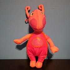 Nick Jr Backyardigans 11" Uniqua Bath Tub Toy Doll Plush Fisher Price Mattel