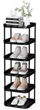 6 tier Narrow Shoe Storage Rack, Compact Single Hallway entry way organiser