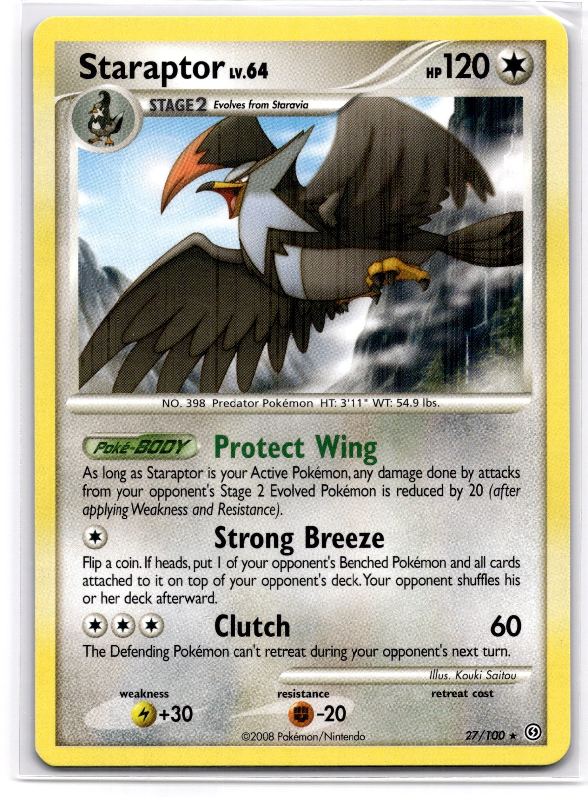 Staraptor 27/100 - Pokemon Stormfront - LP