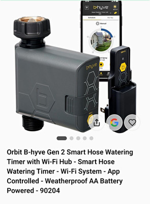 Orbit B-hyve Gen 2 Smart Hose Timer, Wi-Fi Hub, App Control, 1 Outlet 90204