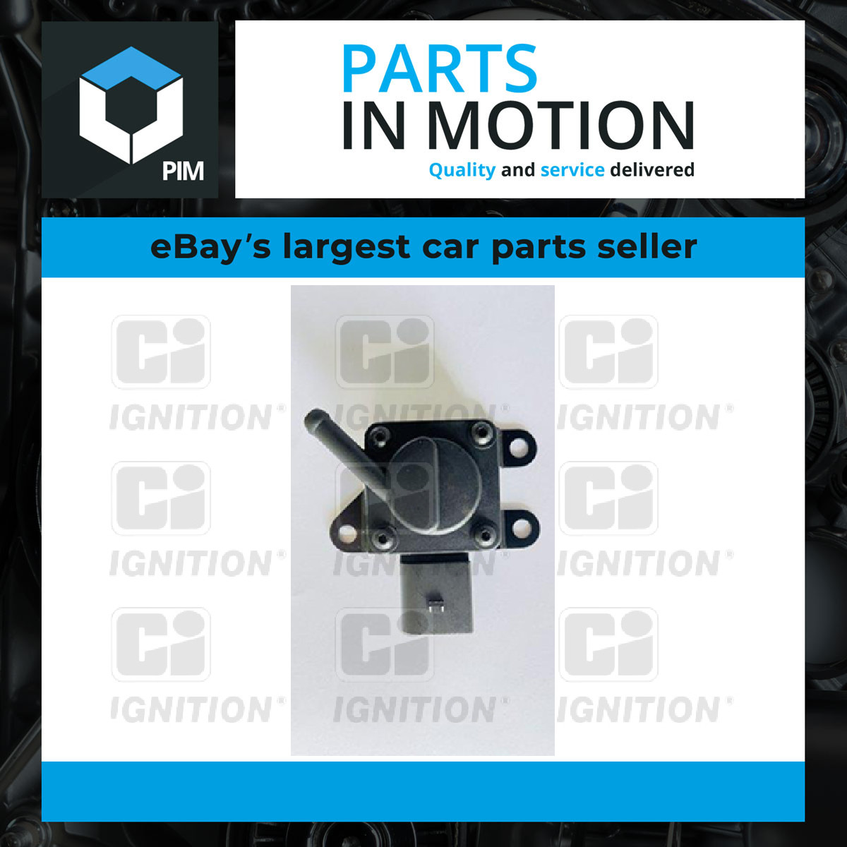 Exhaust Pressure Sensor fits BMW X6 E71 3.0D 09 to 14 CI 13627808013 7808013 New