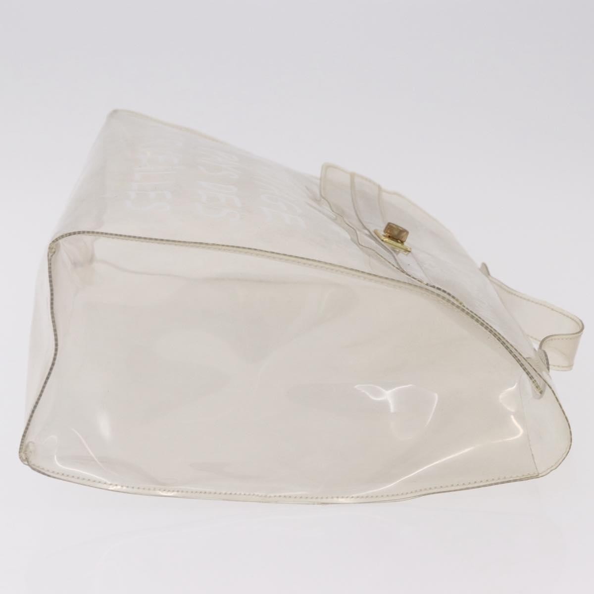 Hermes Kelly Vinyl Clear Plastic Handbag View 3