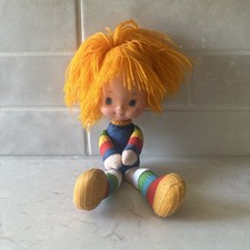 Vintage 1983 Rainbow Brite Doll 10 Hallmark Mattel Plush Yarn Hair Read