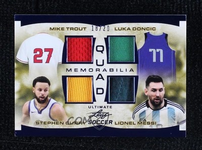 2022 Leaf Ultimate Platinum Spectrum 18/20 Stephen Curry Lionel Messi 3u4