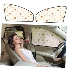 Car Window Shade 2Pack UV-Blocker Magnetic Side Front Side 2Pcs Cartoon