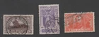 New Zealand 1919 WWI Victory issue set of 3 used Scott #168-170
