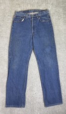Levi's 501 Straight Leg Jeans Button Fly Made in USA 501-0115 Size 30x31 Flaws*