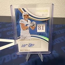 WILL DISSLY 2025 IMMACULATE NUMBERS AUTOGRAPH CHARGERS AUTO 69/99 Q6383