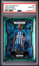 JOAO PEDRO 2023-24 Panini Prizm EPL GREEN CHOICE /5 PSA 10 CURRENT CHELSEA/BRAZI