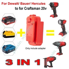For Dewalt For Bauer For Hercules Battery Adapter Convert to for Craftsman v 20