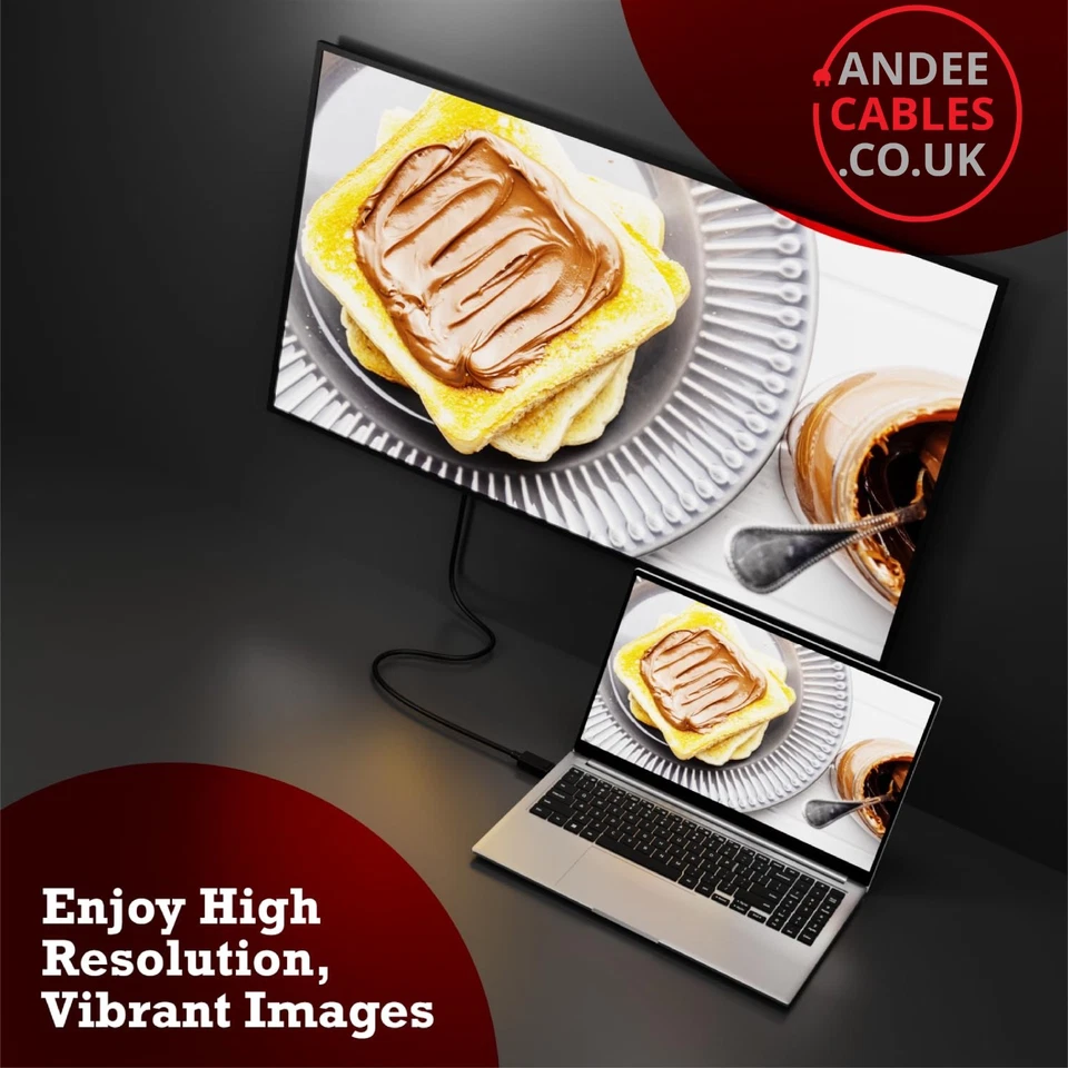 DisplayPort DP to DVI -D Cable 20 pin Digital Monitor Converter Lead Male GOLD - Image 2 of 4