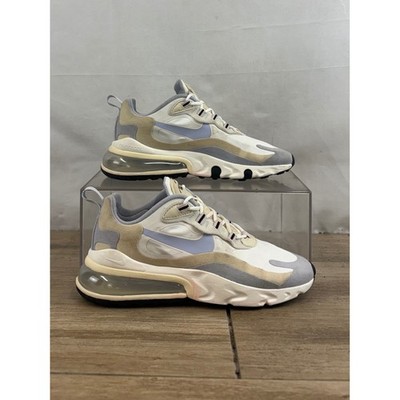 Nike Air Max 270 React Women's Shoes CT1287 100 White Light Blue Cream Size 7