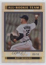 2022 Panini Three and Two All Rookie Team Gold 5/50 Matt Manning #ART-3 n1u