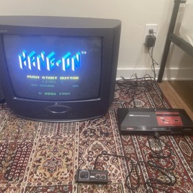 Sega Master System Lot W/ 3 Controllers and 2 Games