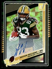 2025 Donruss  Green Mosiac Savion Williams Rookie Auto 093/299 Green Bay Packers