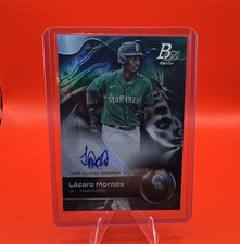 Topps 2023 Bowman Platinum Lazaro Montes Mariners Top Prospects Auto TOP-42