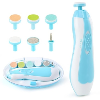 aby Nail Trimmer File with Light Safe Electric Nail Clippers Kit for Newborn 