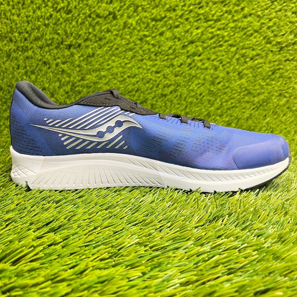 Saucony Guide 14 Niños Talla 6.5Y Azul Blanco Negro Zapatos Atléticos para Correr Tenis Foto 4 de 4